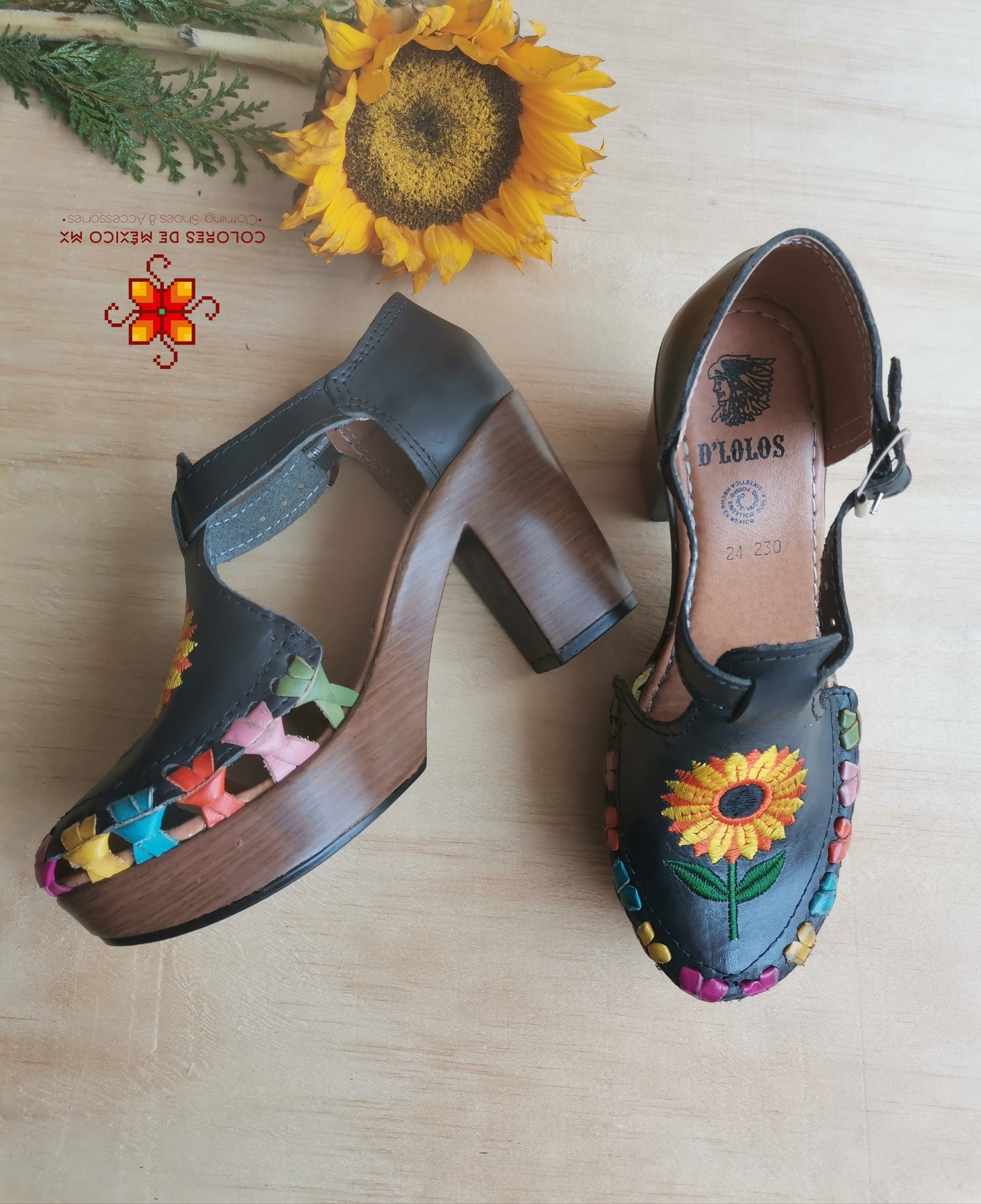 huaraches sunflower