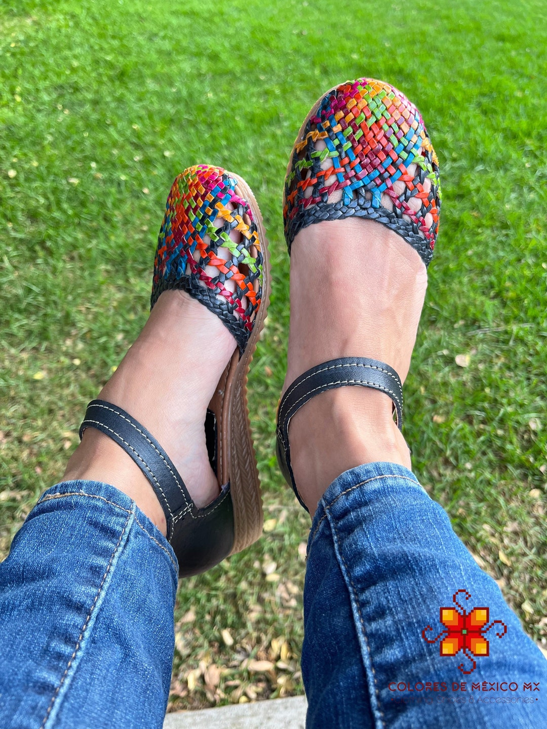 mexican woven leather sandals