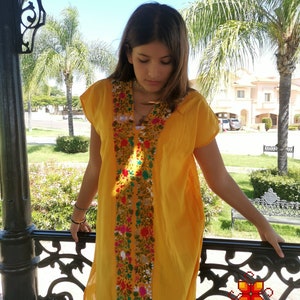 Traditionelles mexikanisches Kleid - mexikanisches Kleid - mexikanisches Volkskleid - besticktes Kleid - mexikanisches Jeanskleid - mexikanisches Kleid handgefertigt