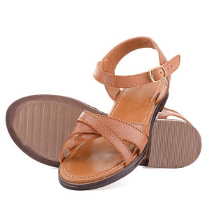 Sandali in pelle con cinturino alla caviglia, huarache in pelle messicana, sandali huarache messicani, sandali da donna, scarpe estive, sandali casual, comodi immagine 7