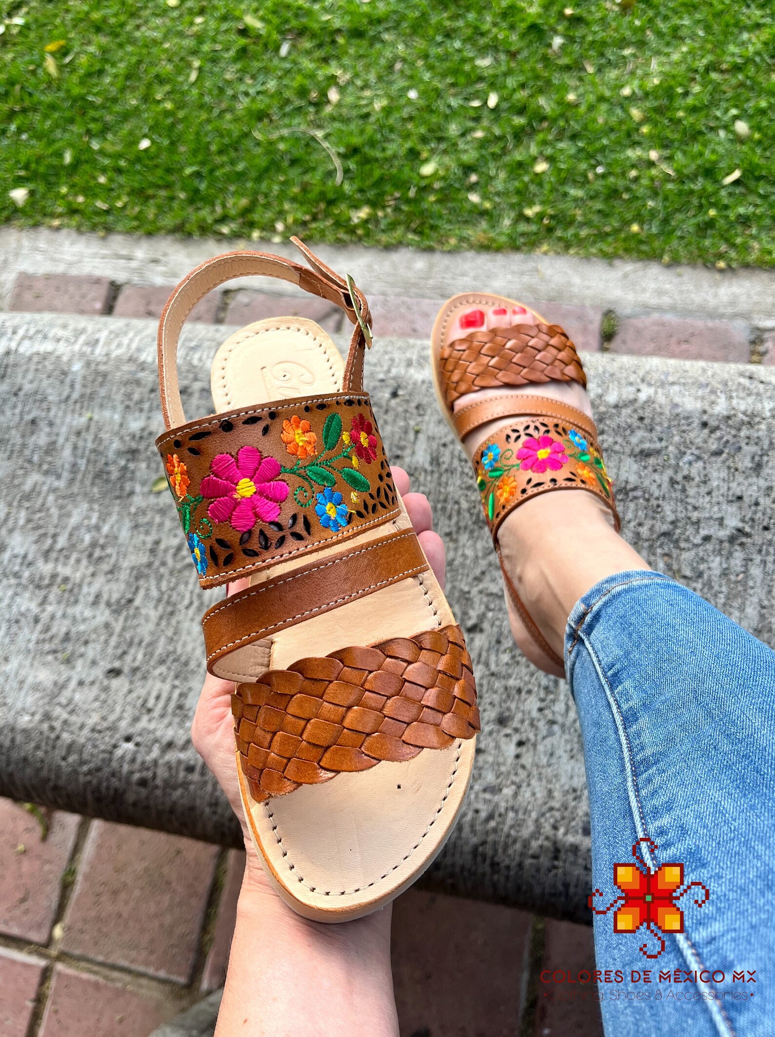 platform huarache sandals