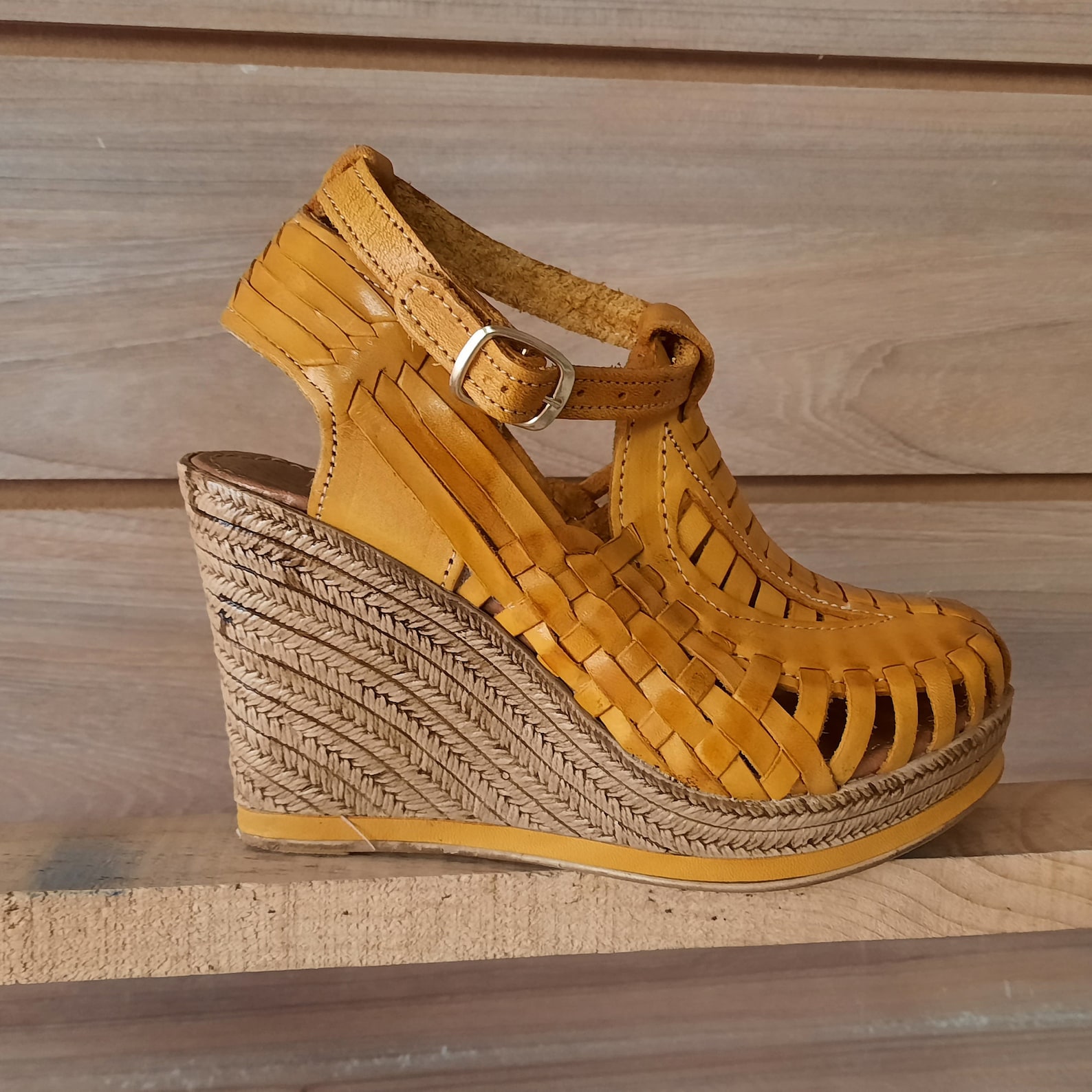 platform huarache sandals