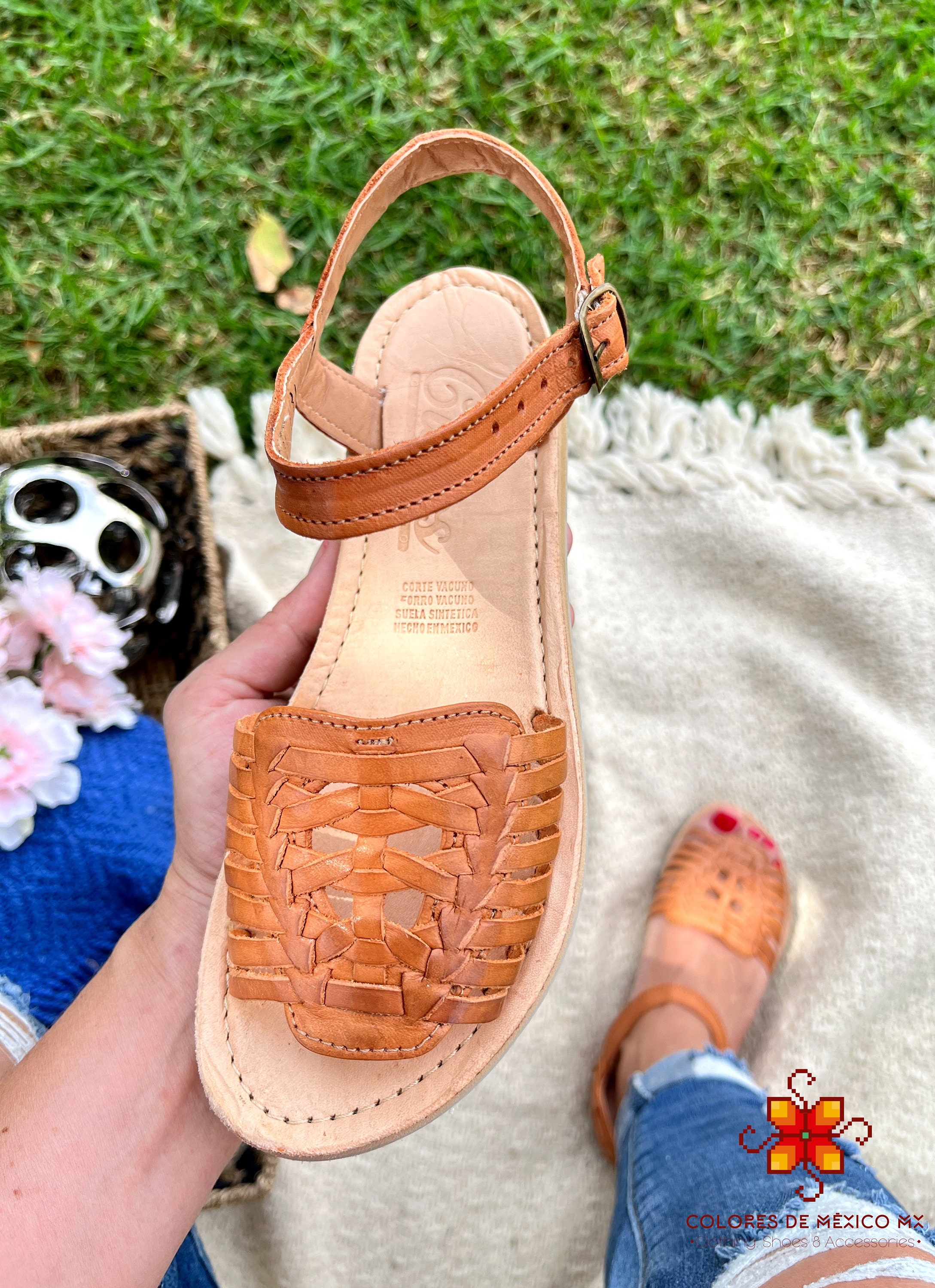 mexican style leather sandals