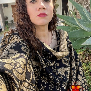 Mexican shawl traditional rebozo - shawl Pashmina - Mexican Poncho for the winter - shawl - pashmina - rebozo