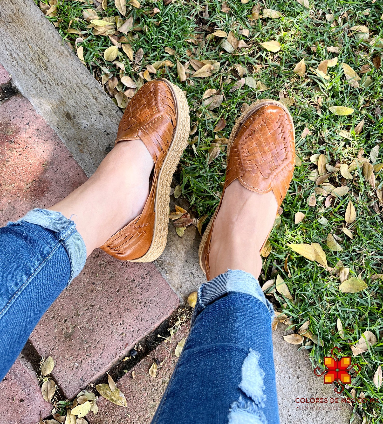 platform huarache sandals