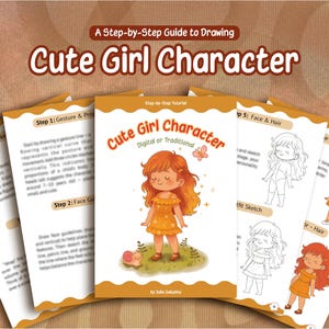 How to Draw a Cute Girl in Procreate – Step-by-Step Digital Art Tutorial PDF