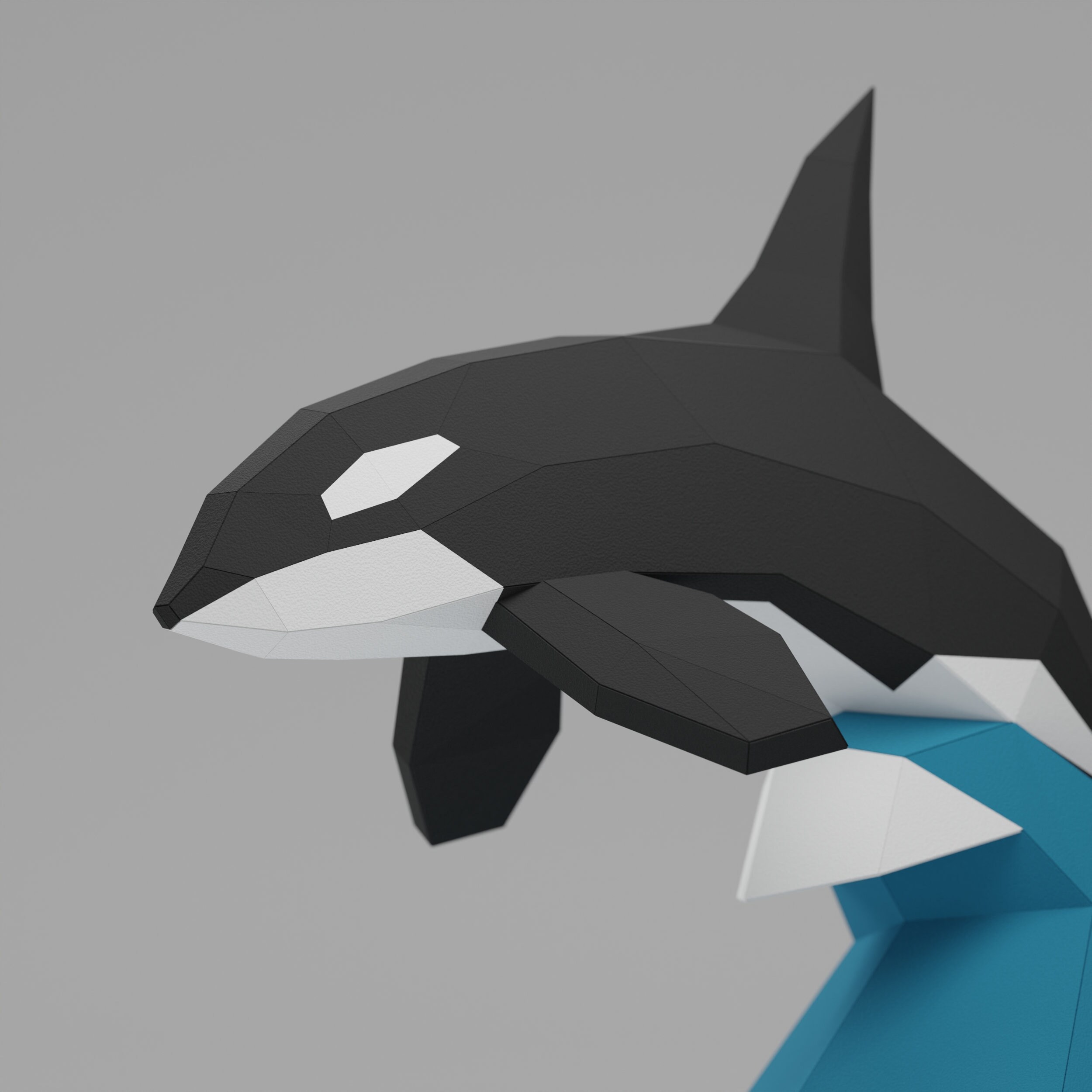 3D Orca Paper Sculpture, DIY Pepakura Model (PDF Template) - Etsy
