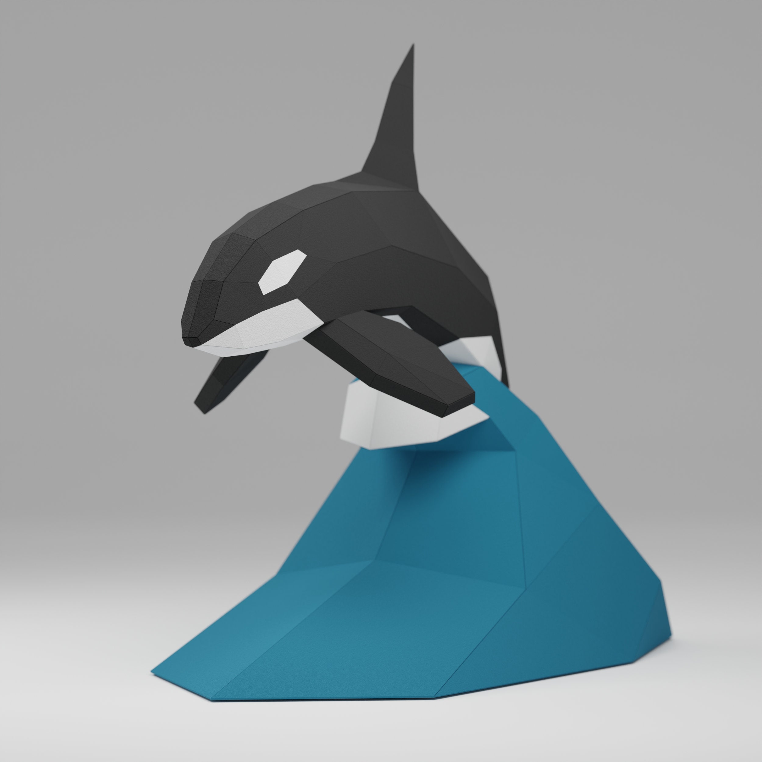3D Orca Paper Sculpture, DIY Pepakura Model (PDF Template) - Etsy