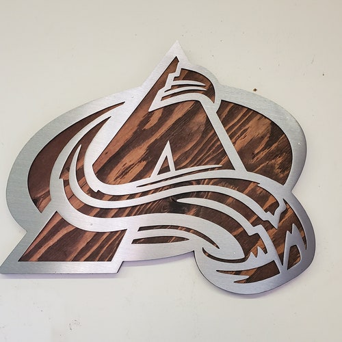 Colorado Avalanche Tribute Wall Sign Made in USA Metal Art on