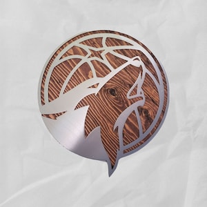 Minnesota Timberwolves metal wall decor Made in USA Timberwolves basketball gifts for men or woman gift idea wall décor