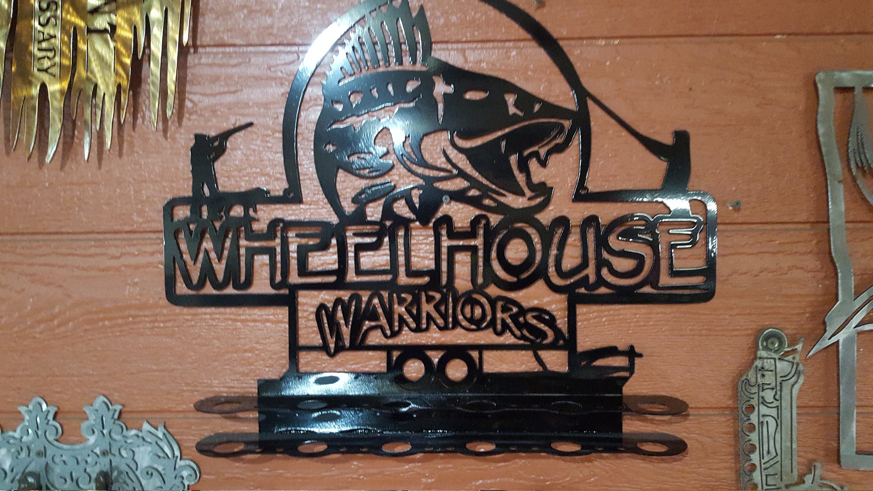 Walleye ice fishing rod holder v2 Made in USA wheel Etsy