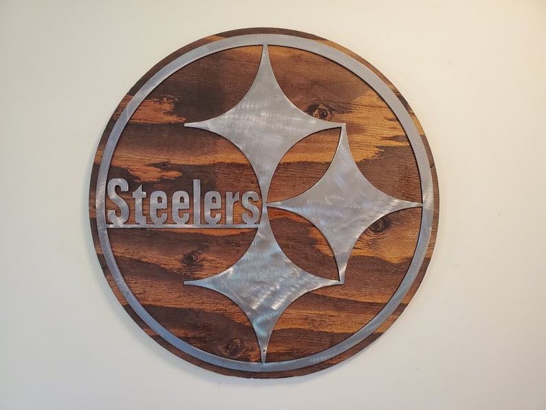 OHIO STATE Buckeyes tribute metal art on wood rustic wall Etsy