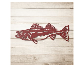 Walleye fish Metal Art Wall decor Made in USA