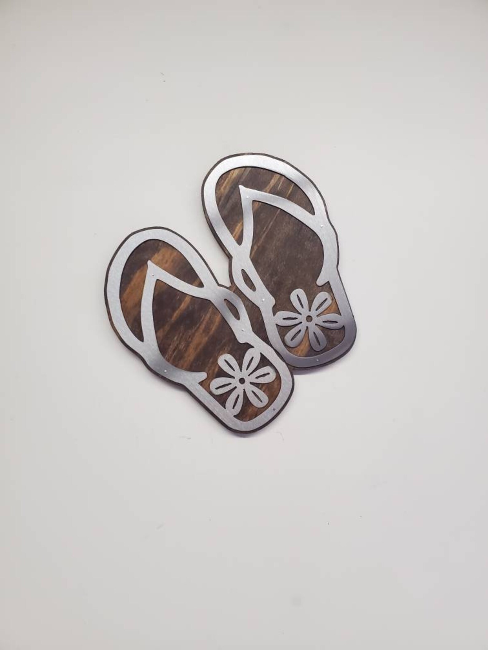 FLIP FLOPS tropical beach scene wall art metal flipflop Etsy
