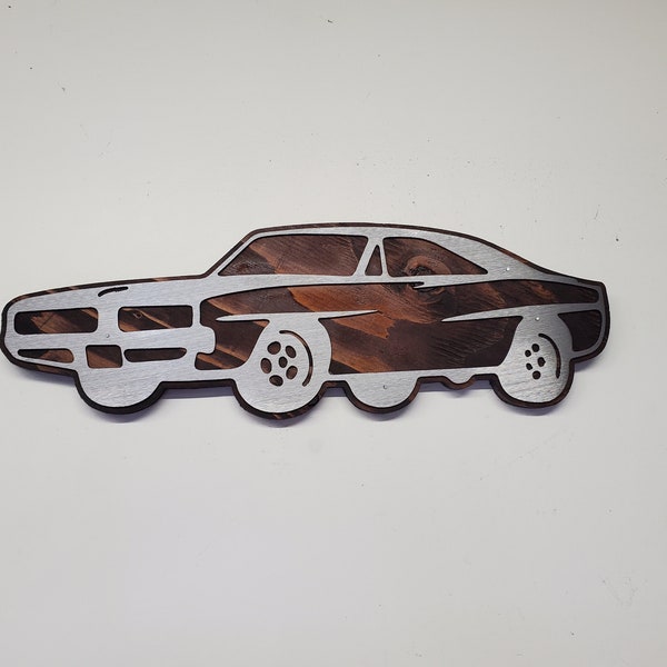 Dodge Charger | Dodge Challenger | Garage Wall Sign | Metal Art Tribute on Wood | gift man gift mancave hotrod