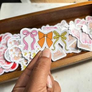 Coquette Bow Sticker | Aesthetic Sticker | Phone Case Sticker | Water Bottle Sticker | Laptop Sticker | Stanley Cup Stickers