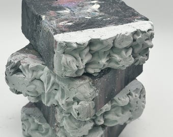 Acne Soap with Colored Clay - Tea Tree, Activated Charcoal, Turmeric, and Colored Clay
