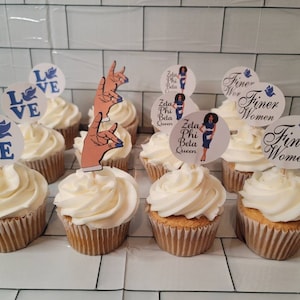 Zeta Phi Beta Inspired Cupcake/Treat Toppers| Celebration| Decoration