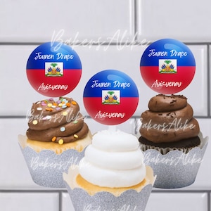 Haitian Flag Day, Zoe Life, Treat/Cupcake Topper
