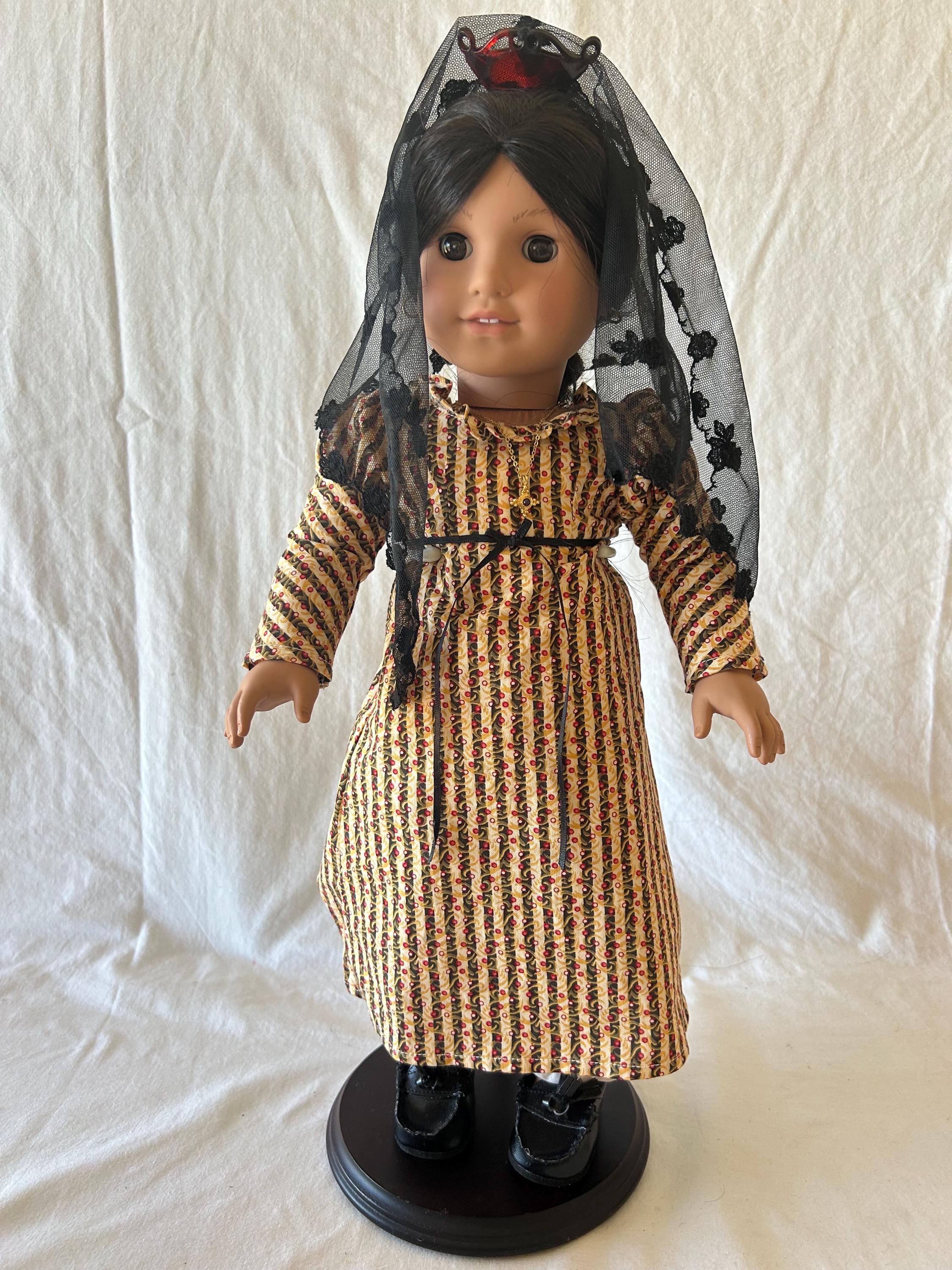 josefina christmas dress Josefina’s Special Occasion Authentic American Girl Doll Undergarments, Shoes, Mantilla 1825 New Mexico Josefina american