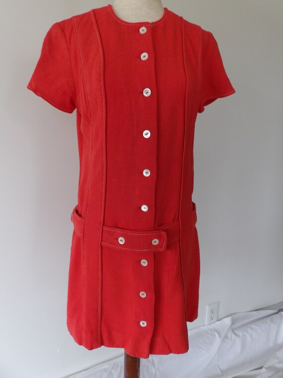 1970’s Mod Mini Hipster Dress Made by Gay Gibson … - image 7