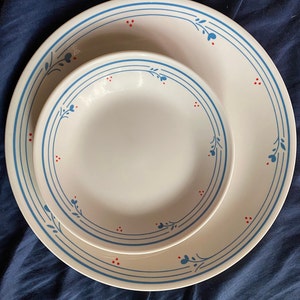Vintage Country Violets by Corelle discontinued 10 inch dinner & 7 inch bread and butter plates set of (4)