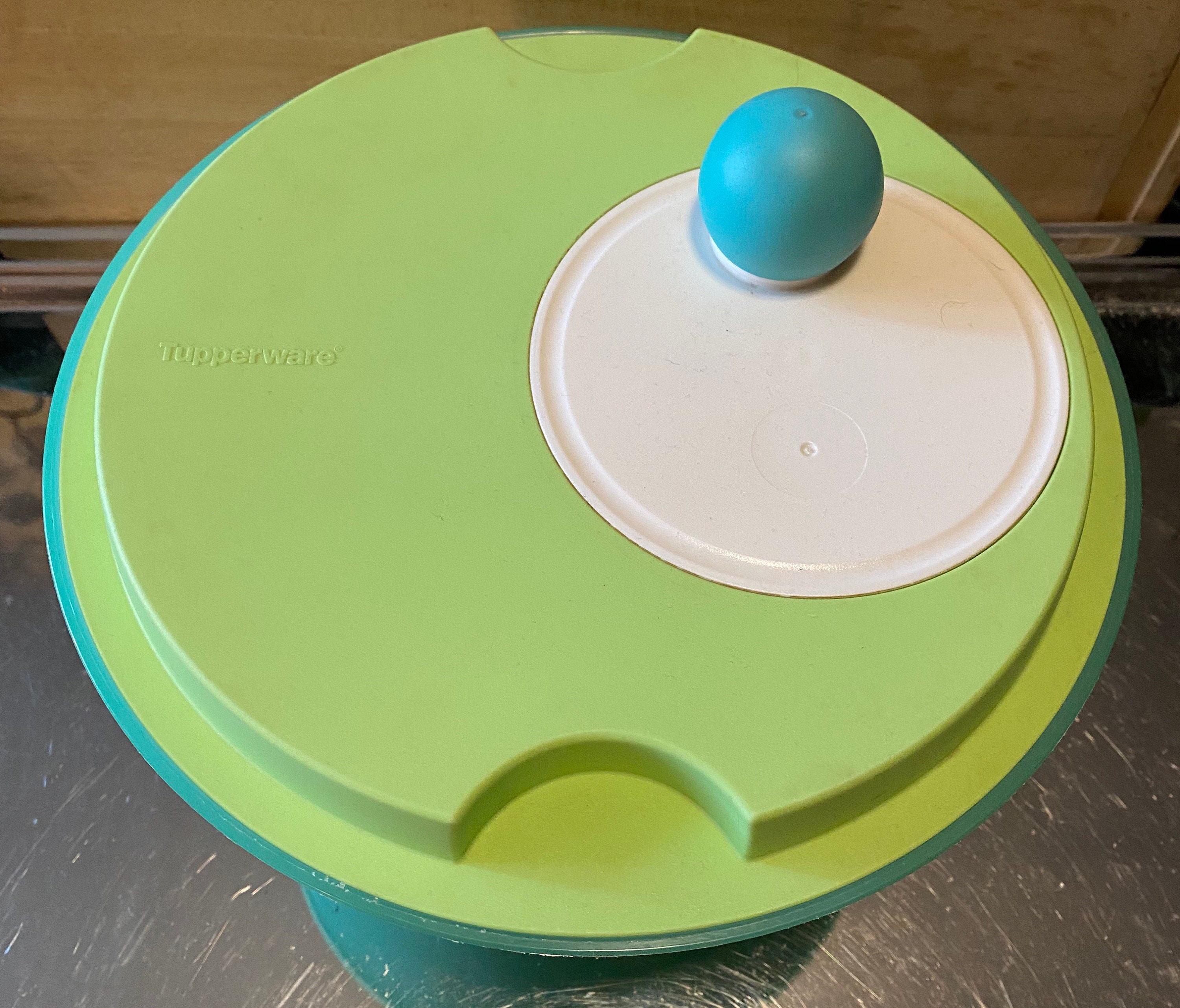 Vintage Tupperware 3 Piece Salad Spinner Spring Green Etsy