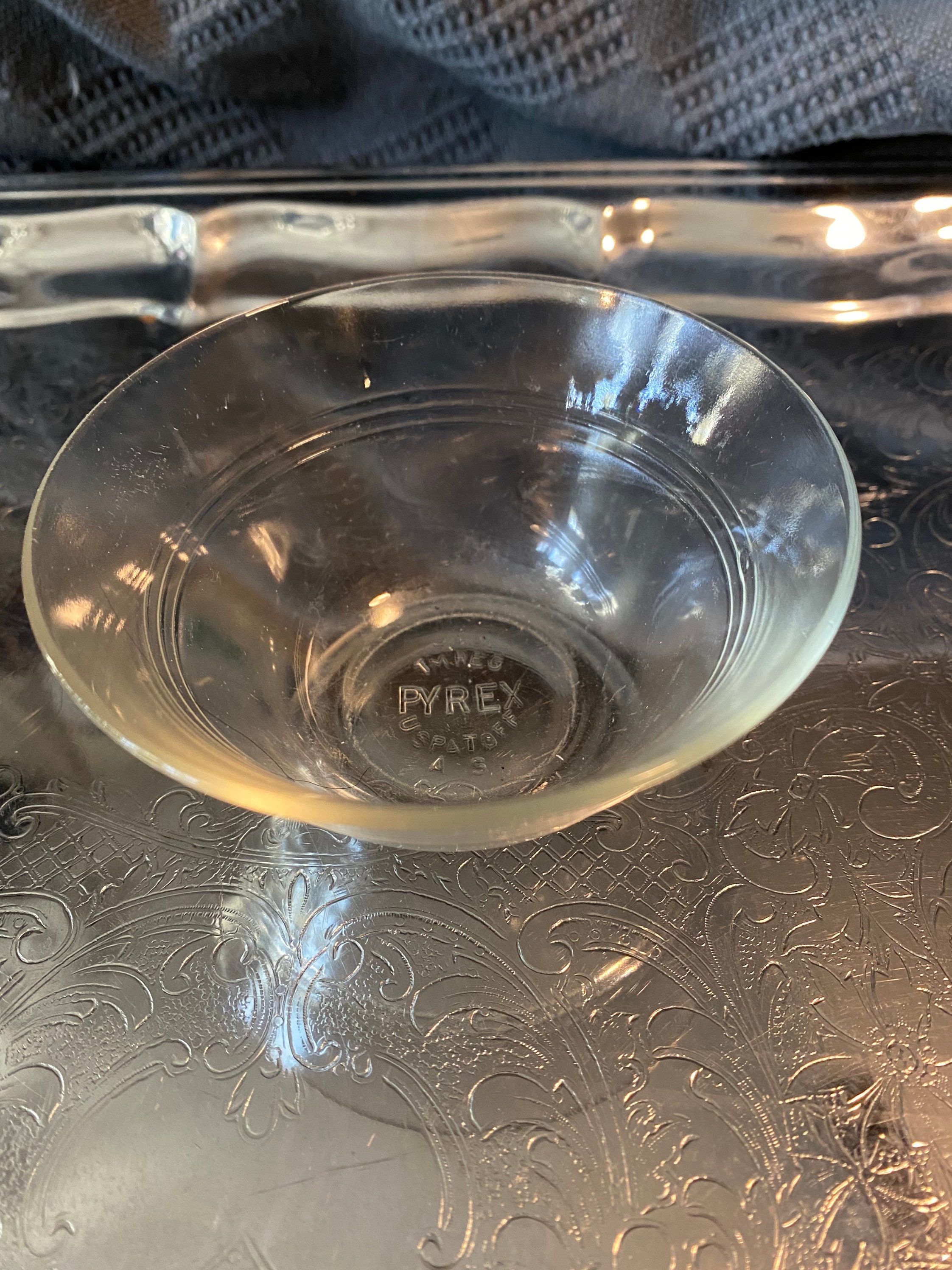 ヴィンテージ パイレックス 445 透明 5 オンス ラメキン (1926-1948