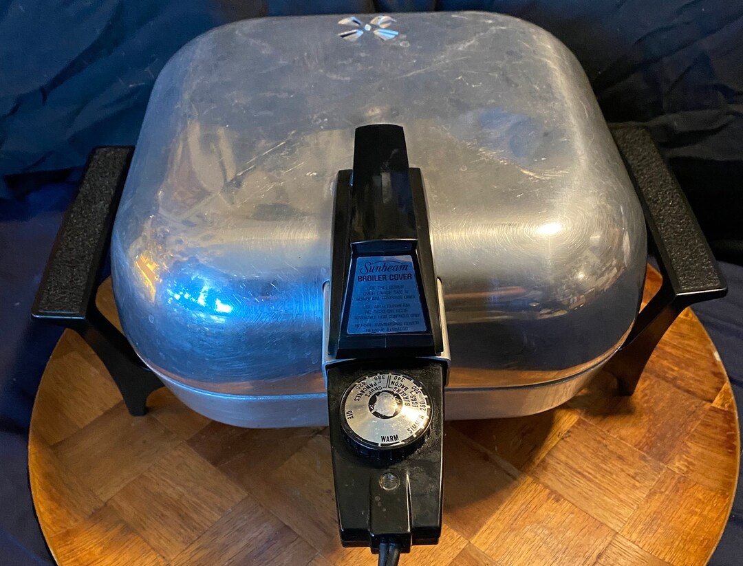 Vintage Sunbeam 11 Inch Electric Skillet and Broiler Lid Combo Model FPBP Etsy