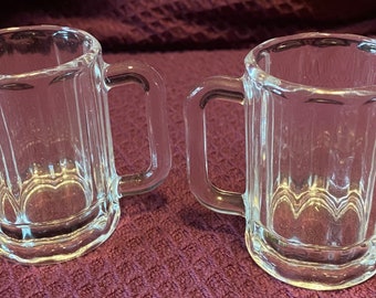 Vintage Mini Bier mug shot glazen set van (2)