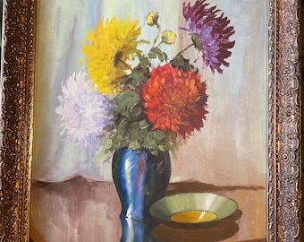 K. Alexander によるヴィンテージ オリジナル水彩画 フランスの