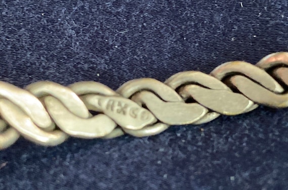 Vintage Taxco Mexican sterling silver braided ban… - image 2