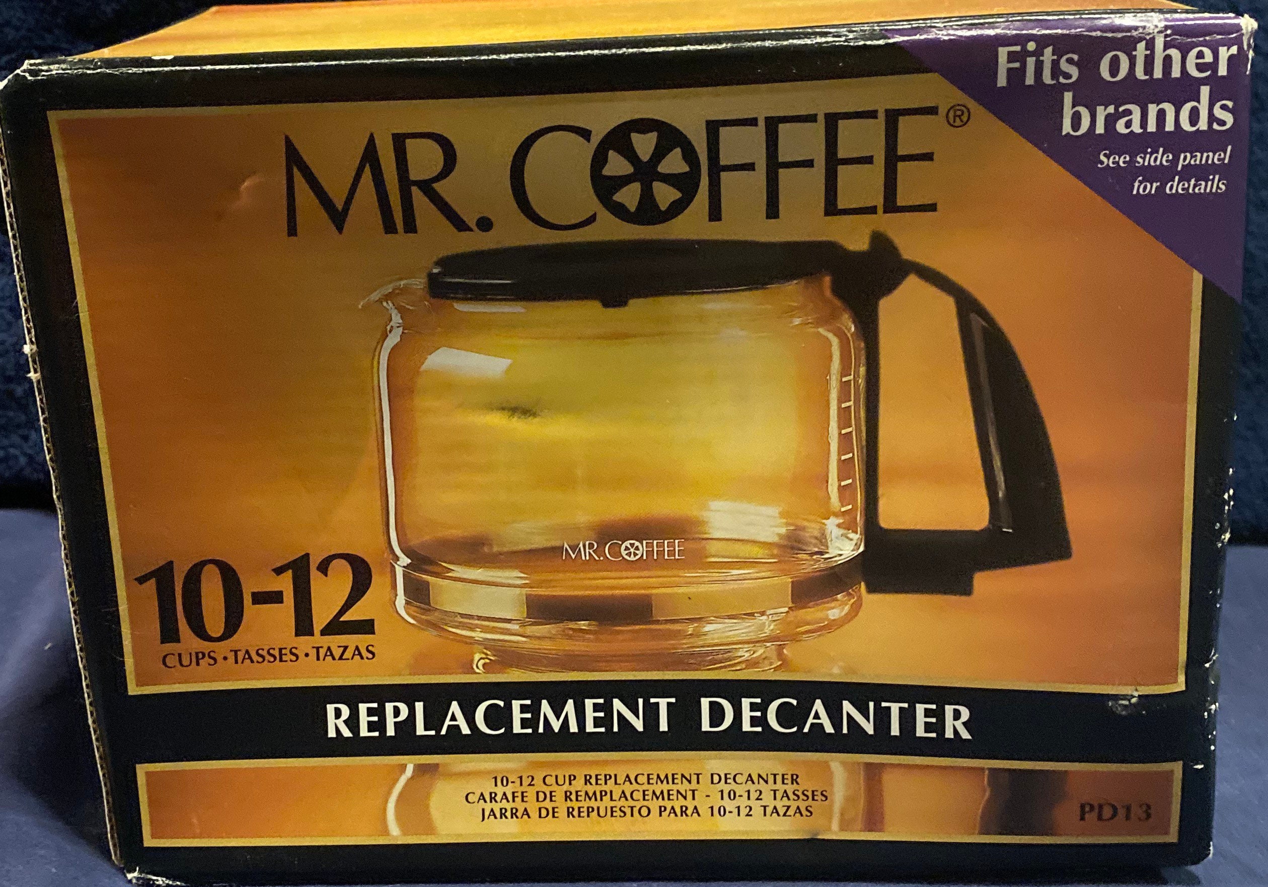Vintage Mr. Coffee 10-12 Cup Replacement Decanter PD13 New Deadstock 