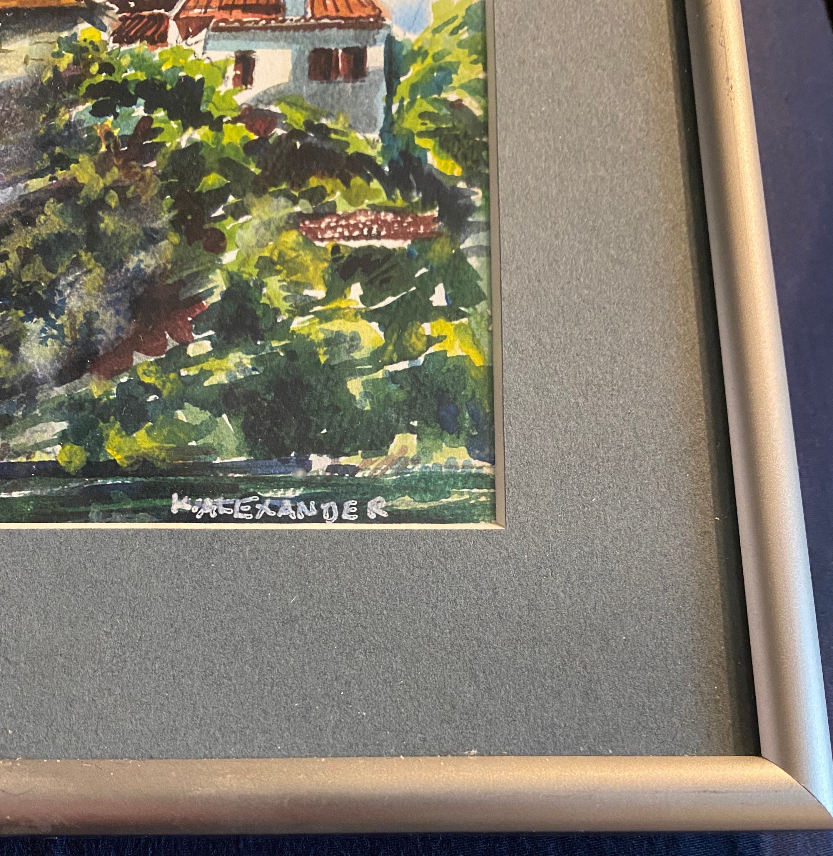 フランス　水彩画　ヴィンテージ フランスアンティーク水彩 2025121911 – BROCANTE