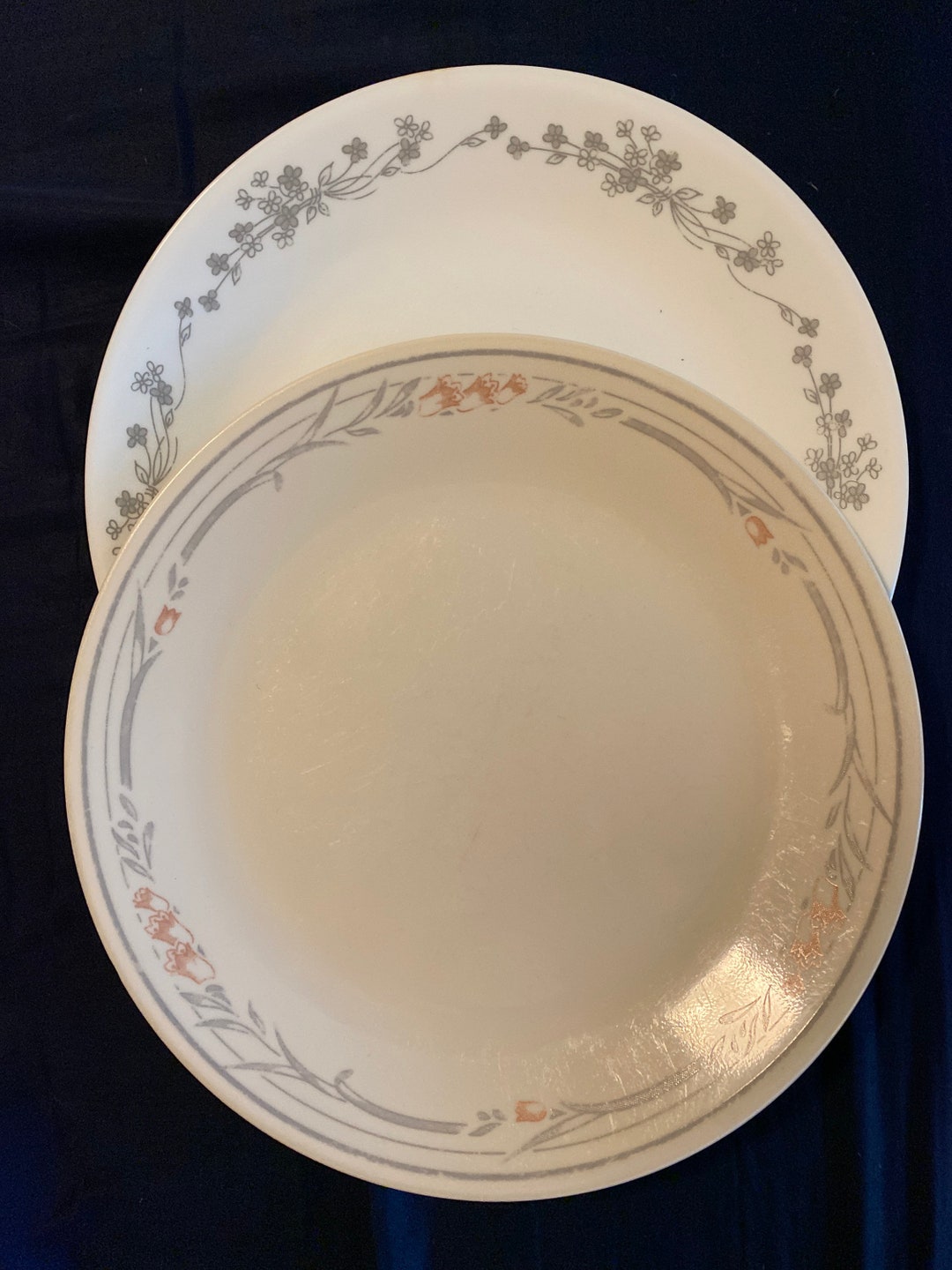 Vintage Corelle 10 Inch Open Stock Dinner Plates Ribbon Etsy