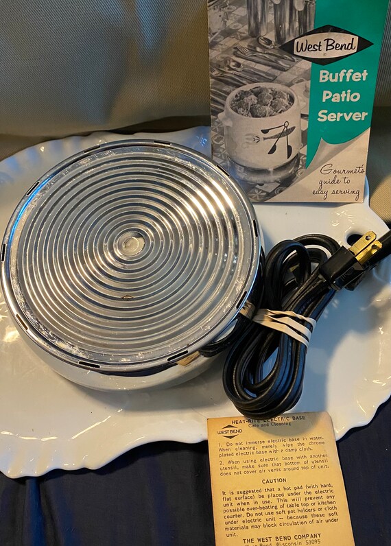 Poêle électrique West Bend 1989 Avec Livret De Recettes Et Instructions