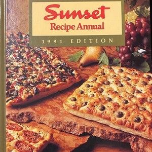 Sunset Recipe Annual 1991  hardcover cookbook