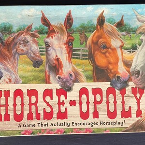 Vintage Horse-opoly board game
