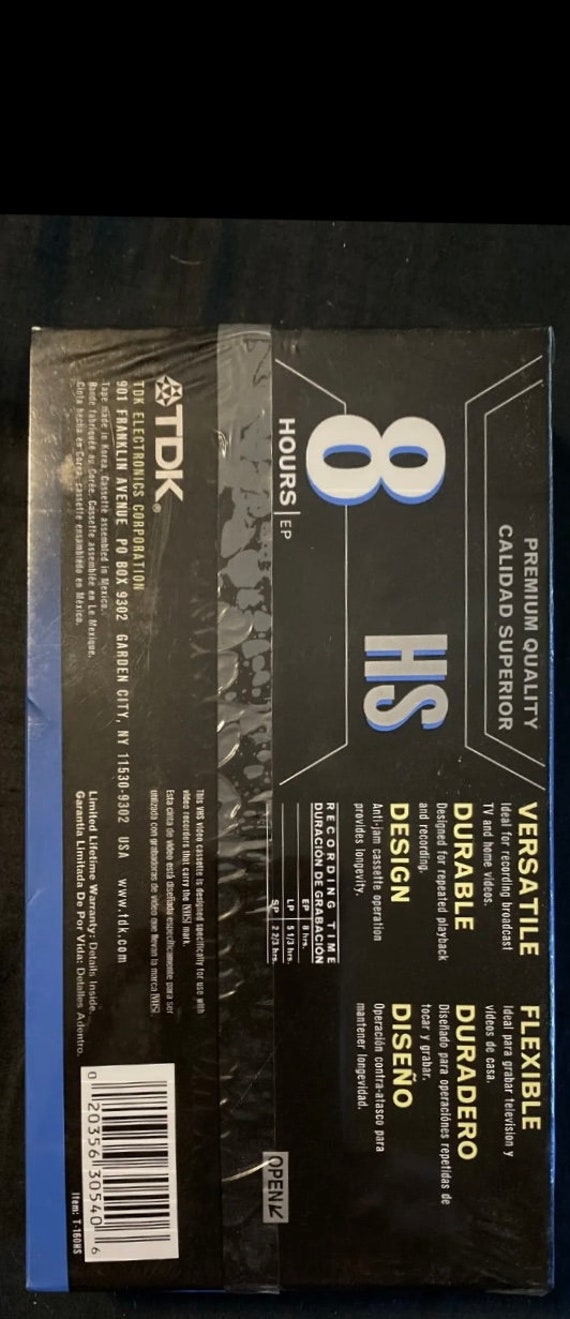 Affiche Rétro VHS TDK Années 80 – Poster Papier Mat Premium, Vertical
