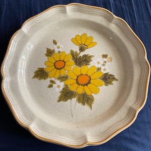 Vintage Mikasa 12.5” chop plate Sunny Side