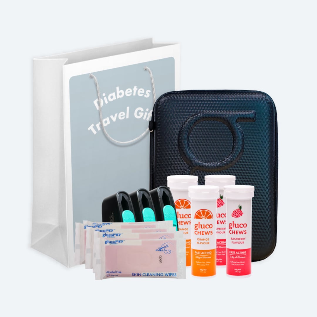 Glucology Diabetes Travel Organiser Gift Pack Starter Includes a