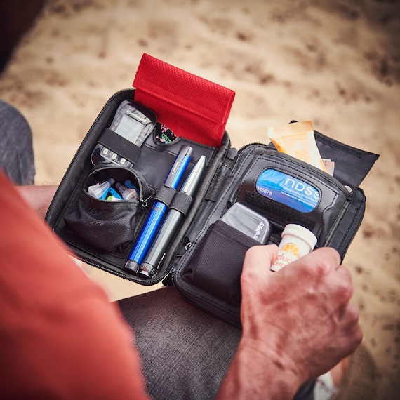 Custodia Portatile Per Diabete – Borsa Organizer In Tessuto Oxford Per Glucometro E Insulina