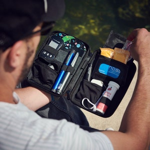 Glucology Diabetes Bag Case | Daily Supplies Organizer | Colors and Sizes Available | Perfect gift for a loved one