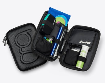 Glucology Classic Diabetes Travel Case | Daily Supplies Organizer | Perfect for daily use & quick grab and go | Compact design