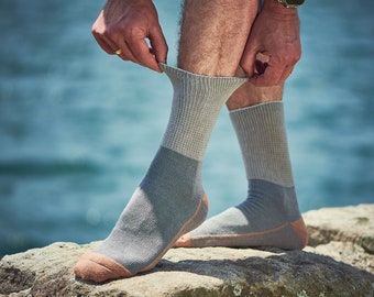 Glucology Chaussettes classiques à base de cuivre pour diabétiques