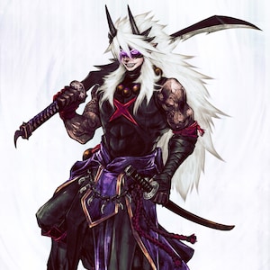 Human Drawn - Full Body Character Commission - Custom Artwork - Epic Fantasy Character Design