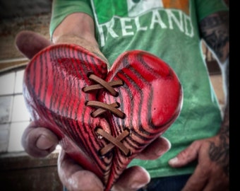 Wood heart handmade wedding gift anniversary gift DIY add on gift