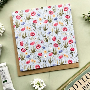 Wildflower Meadow Card / Mini print - Any Occasion - Blank card - Watercolour - Greeting card