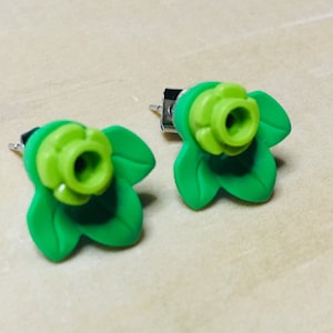 brick earrings, flower earrings, flower earrings, kids earrings,