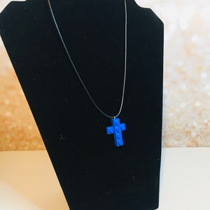 brick cross necklace, cross necklace, brick necklace